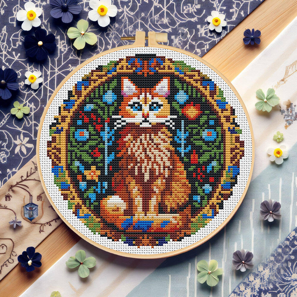 Cotton Embroidery Thread Skeins - Fai da te punto croce gatto