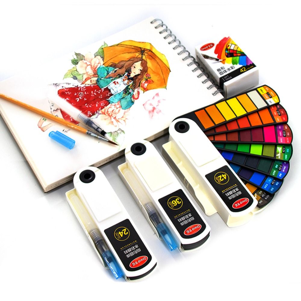 Set di colori ad acquerello pi - Watercolor Paint Set Solid Pigment recensione e prezzo