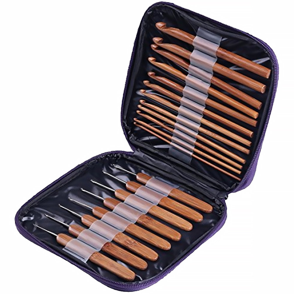 1 set di ferri da uncinetto in - Wooden Crochet Hooks Ergonomic Handle recensione e prezzo